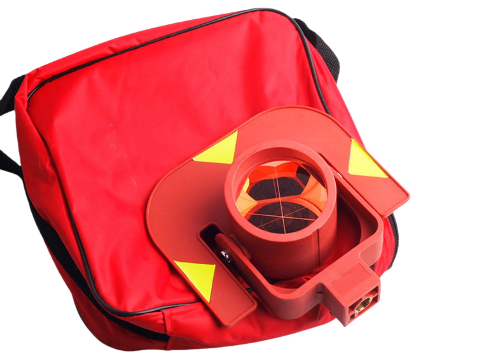 GPR111 Red Single Prism For Swiss Type Total Stations Prism Surveying Instrument Offset 0mm Constant