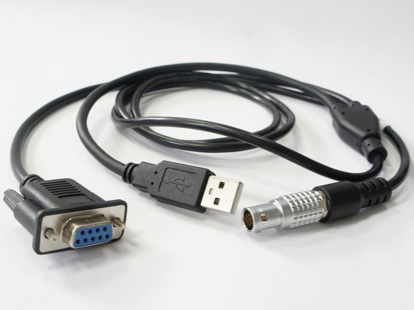 Cable For HiTarget GPS To PC,GC-3,1B 8Pin To DB9/F And USB/M,Hi Target GPS Data Cable